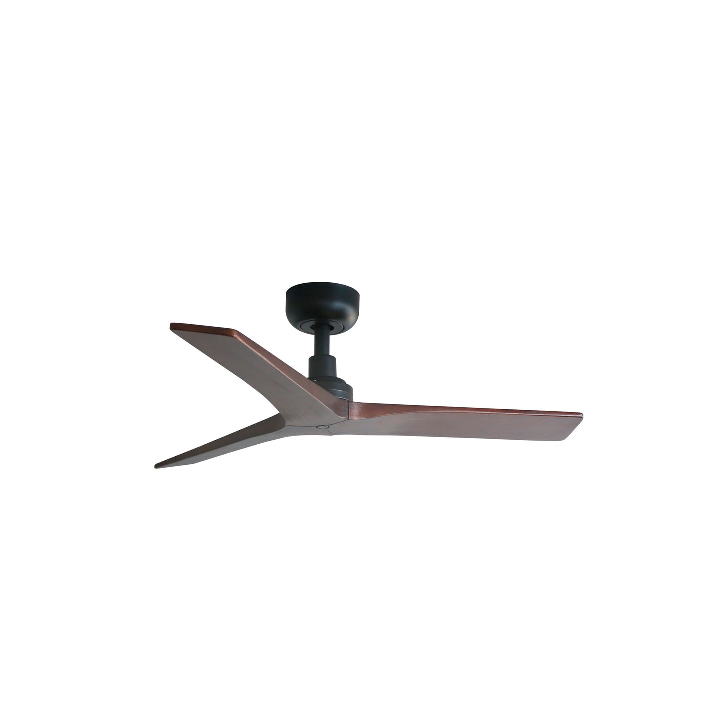 Ventilador de techo KLIM S negro y nogal oscuro FARO 34278WW con mando a distancia, madera y acero