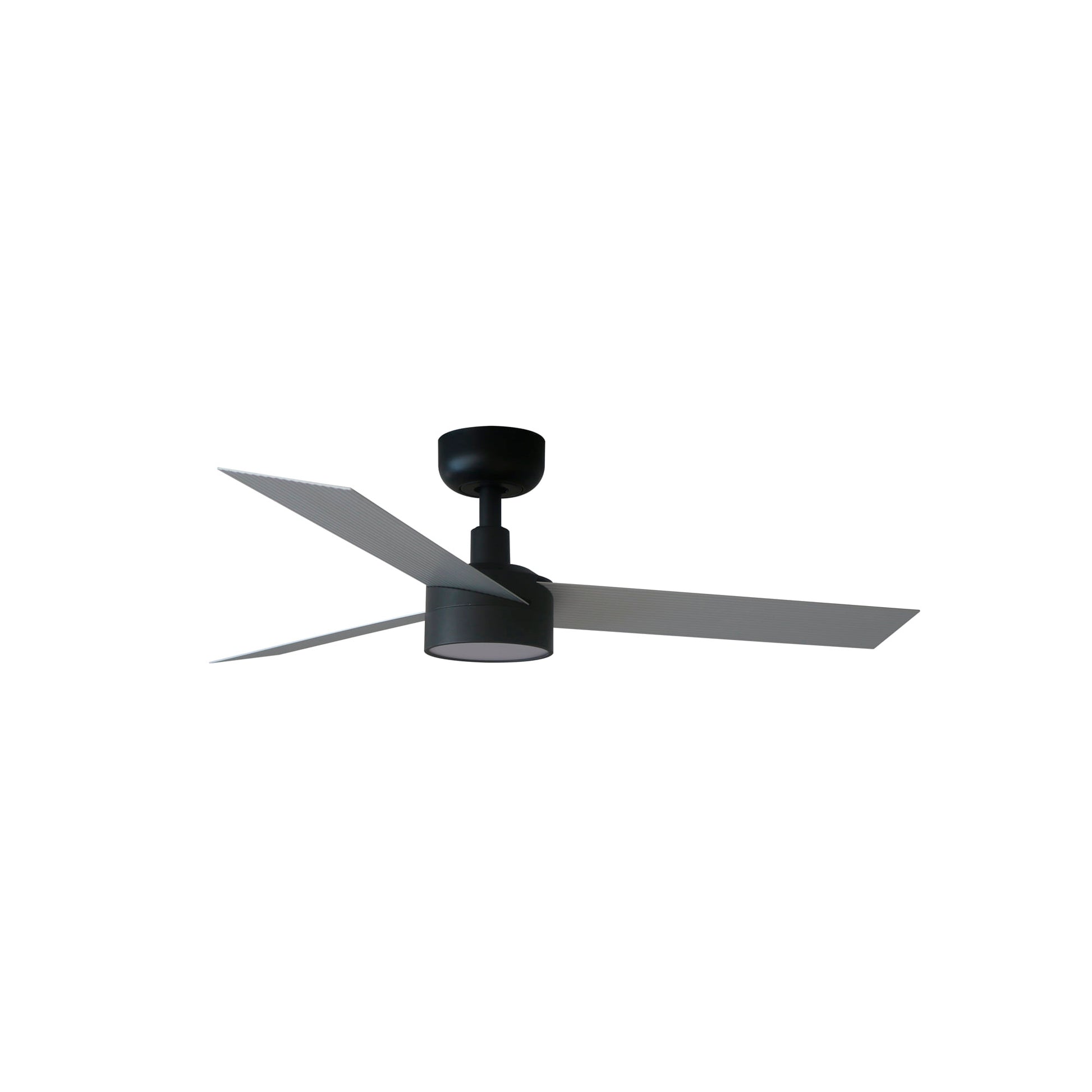Ventilador de techo LED CRUISER S negro y aluminio FARO modelo 34285WT-1TW con luz integrada, compatible Tuya Smart, diseño minimalista para hogar inteligente y ventilación eficiente.