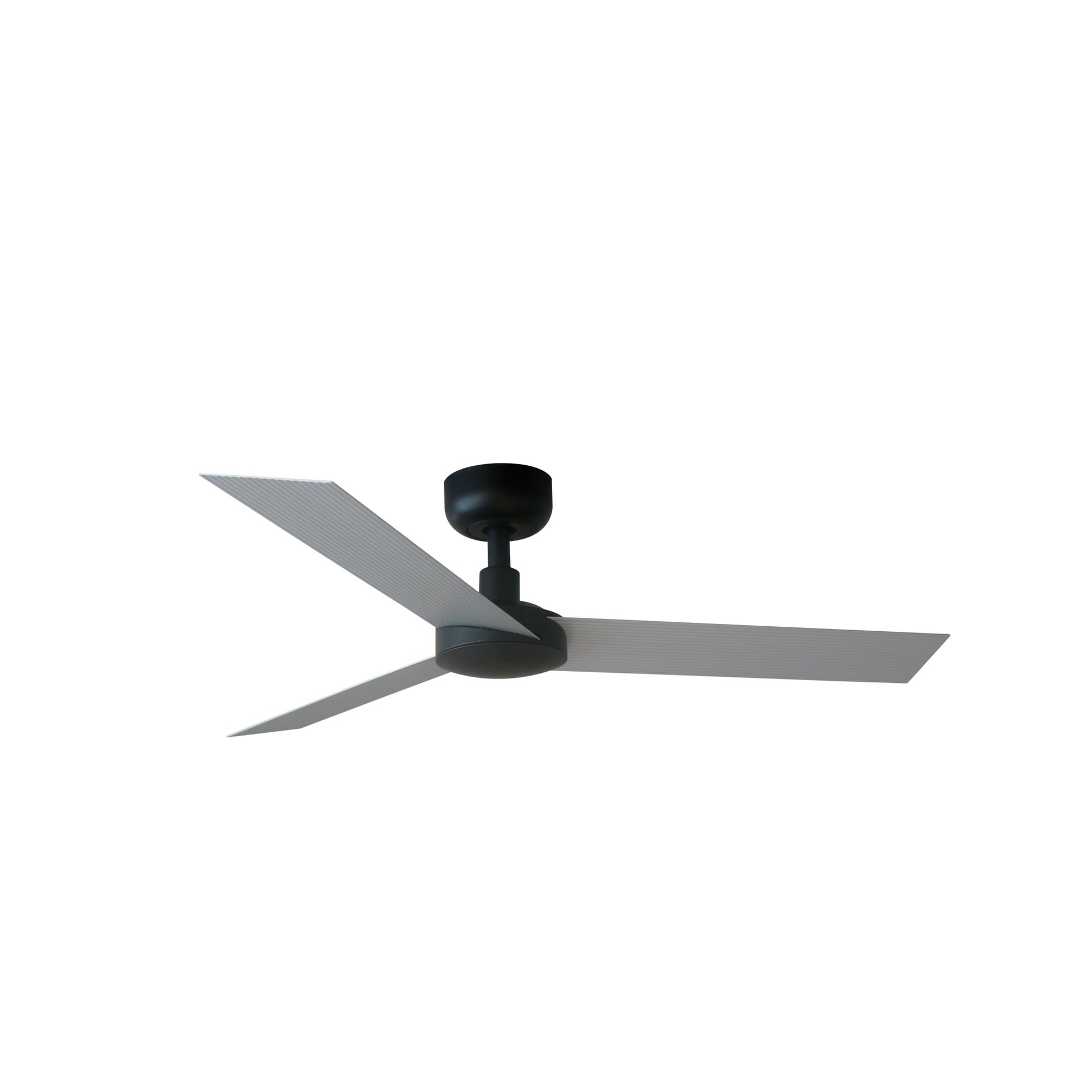 Ventilador de techo CRUISER S WIZ Negro/Aluminio FARO 34285WW, motor DC silencioso con 6 velocidades y mando a distancia para techos inclinados