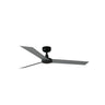 Ventilador de techo Cruiser L negro y aluminio WIZ Faro 34286WW con motor DC, mando a distancia, sin luz, ideal para techos inclinados y ventilación del hogar