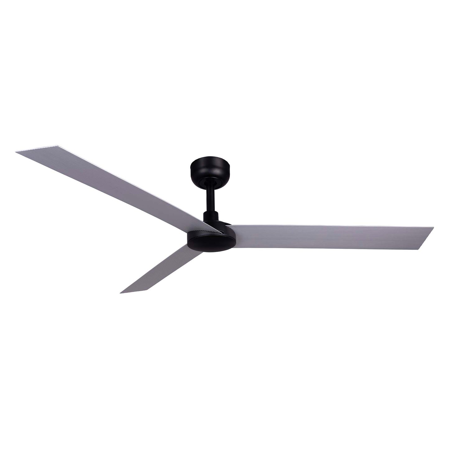 Ventilador de techo CRUISER XL negro/aluminio WIZ FARO 34287WW con motor DC, mando a distancia, función inversa para techos inclinados y eficiencia energética