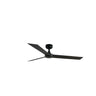 Ventilador de techo CRUISER L negro mate WIZ FARO 34291WW con motor DC, mando a distancia, 6 velocidades, función inversa y compatible con techos inclinados sin luz