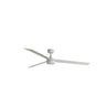 Ventilador de techo LED Cruiser XL blanco mate con luz integrada, motor DC, mando a distancia y función inversa para hogar - FARO WIZ 34292WW-1TW