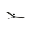 Ventilador de techo Cruiser XL negro mate con luz LED WIZ de FARO, motor DC, 6 velocidades, mando a distancia y ventilación para hogar y oficina