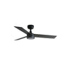 Ventilador de techo LED RUDDER S negro mate y nogal FARO 34296WW-1TW, con luz integrada, motor DC, 6 velocidades y mando a distancia para ventilación en hogar moderno