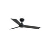 Ventilador de techo RUDDER S FARO 34296WW en negro mate y nogal, motor DC sin luz, palas reversibles, mando a distancia para techos inclinados, ventilación ideal para salón y dormitorio en el hogar.