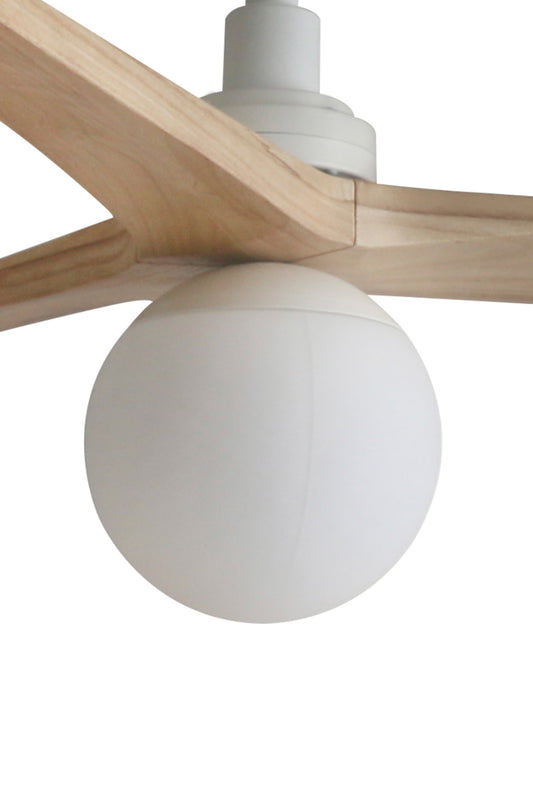 Kit de luz blanco para ventilador KLIM, faro de iluminación con materiales de acero y cristal, accesorio de techo para ventilación e iluminación en el hogar, modelo 3L023