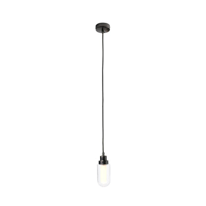 Lámpara colgante BRUME en antracita de FARO (modelo 40078), diseño moderno en acero y cristal para iluminación LED interior y baño, iluminación general elegante