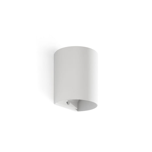 Aplique de pared SOLE redondo blanco FARO modelo 40522, luminaria superficie interior en aluminio y acero para iluminación hogar con bombilla GU10 LED
