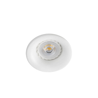 Luz empotrable NEÓN R en blanco mate de aluminio FARO 43399, ideal para iluminación de techo interior en hogar u oficina, compatible con bombillas GU10 y MR16