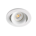 Luz empotrable ARGON R blanca mate de FARO modelo 43401, diseño minimalista en aluminio orientable con bombilla GU10 LED para iluminación interior del hogar en techo
