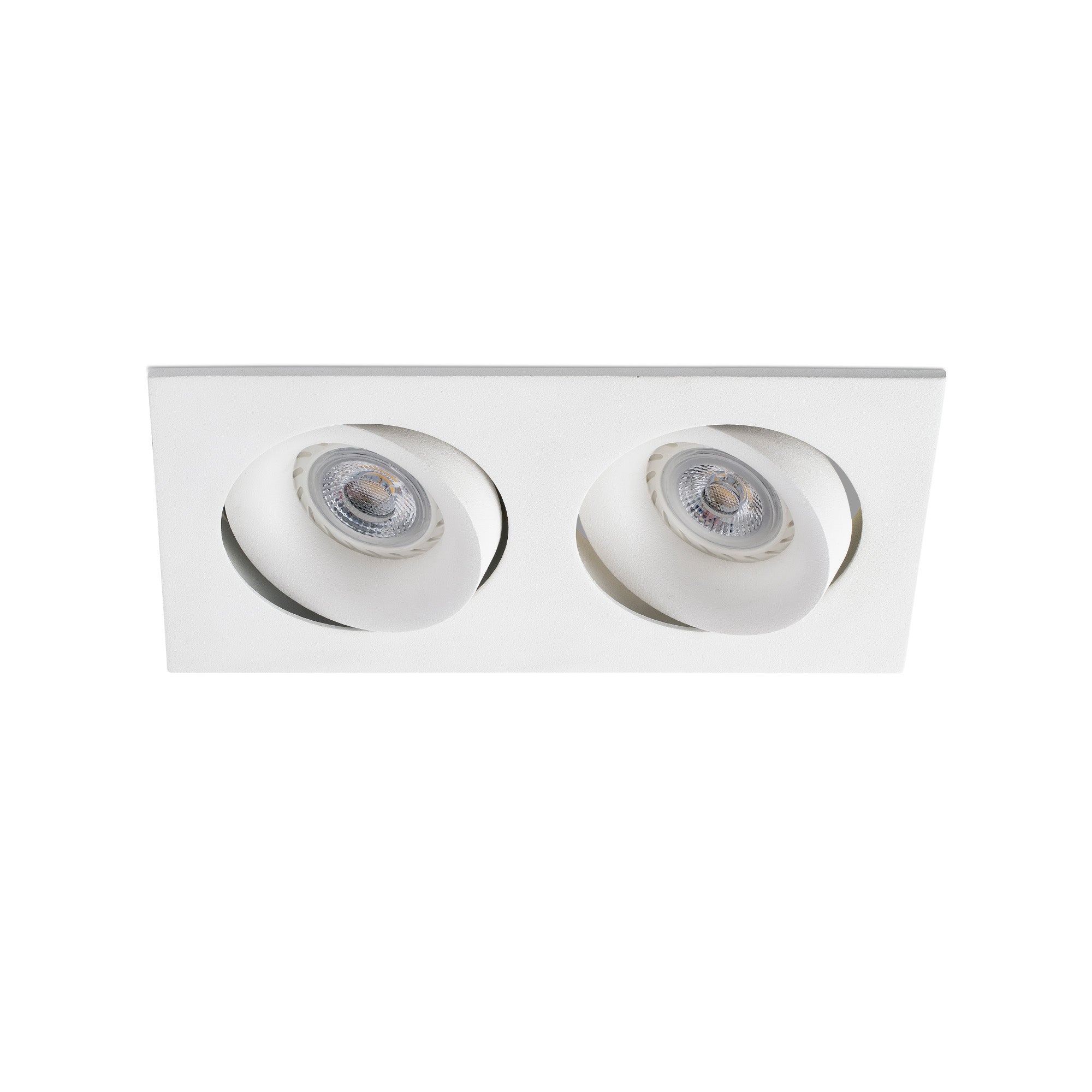 Luz empotrable ARGON RCT blanco mate de aluminio, faro interior orientable para iluminación de techo GU10 LED, ideal para hogar y cocina - Modelo 43403 FARO