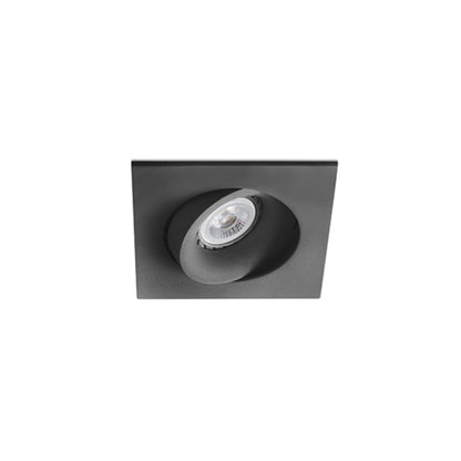 Luminaria empotrable ARGON SQ negra de aluminio para techo interior, modelo FARO 43412 con bombilla GU10 LED moderna para hogar
