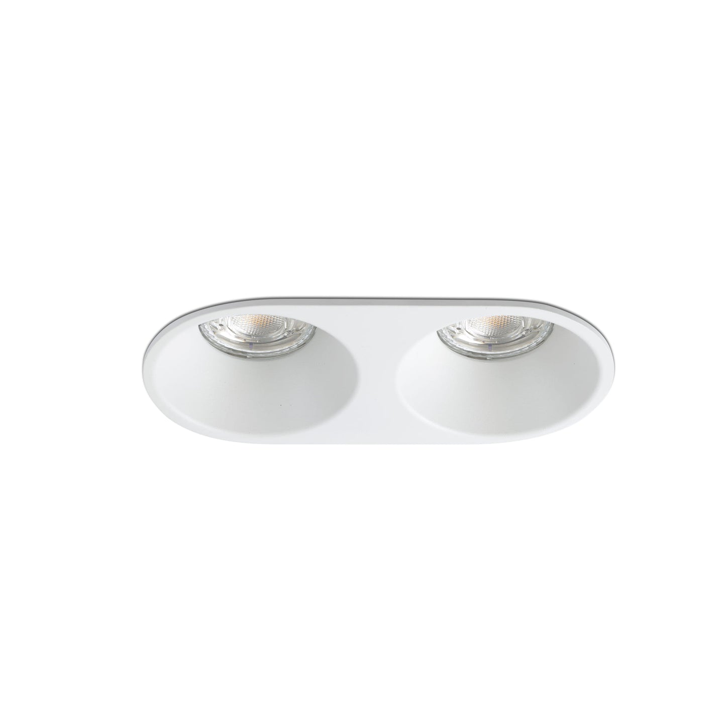 Luminaria empotrable GAS 2L blanca de aluminio FARO modelo 43420 para iluminación interior en techo con bombillas GU10 LED ahorro energético serie 4341