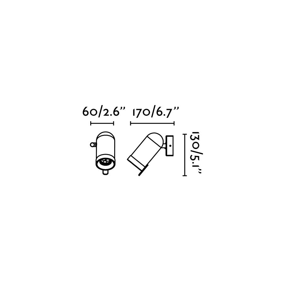 Dimensiones del Aplique ORLEANS Cromo FARO 43522: luminaria de pared en acero cromado, diseño interior minimalista con iluminación LED para superficie