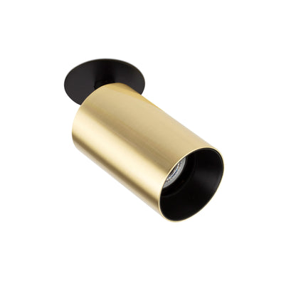 Luminaria empotrable STAN en oro satinado de FARO modelo 43761, iluminación LED GU10 con rotación 355º, aluminio para interiores IP20 de LUZGURU