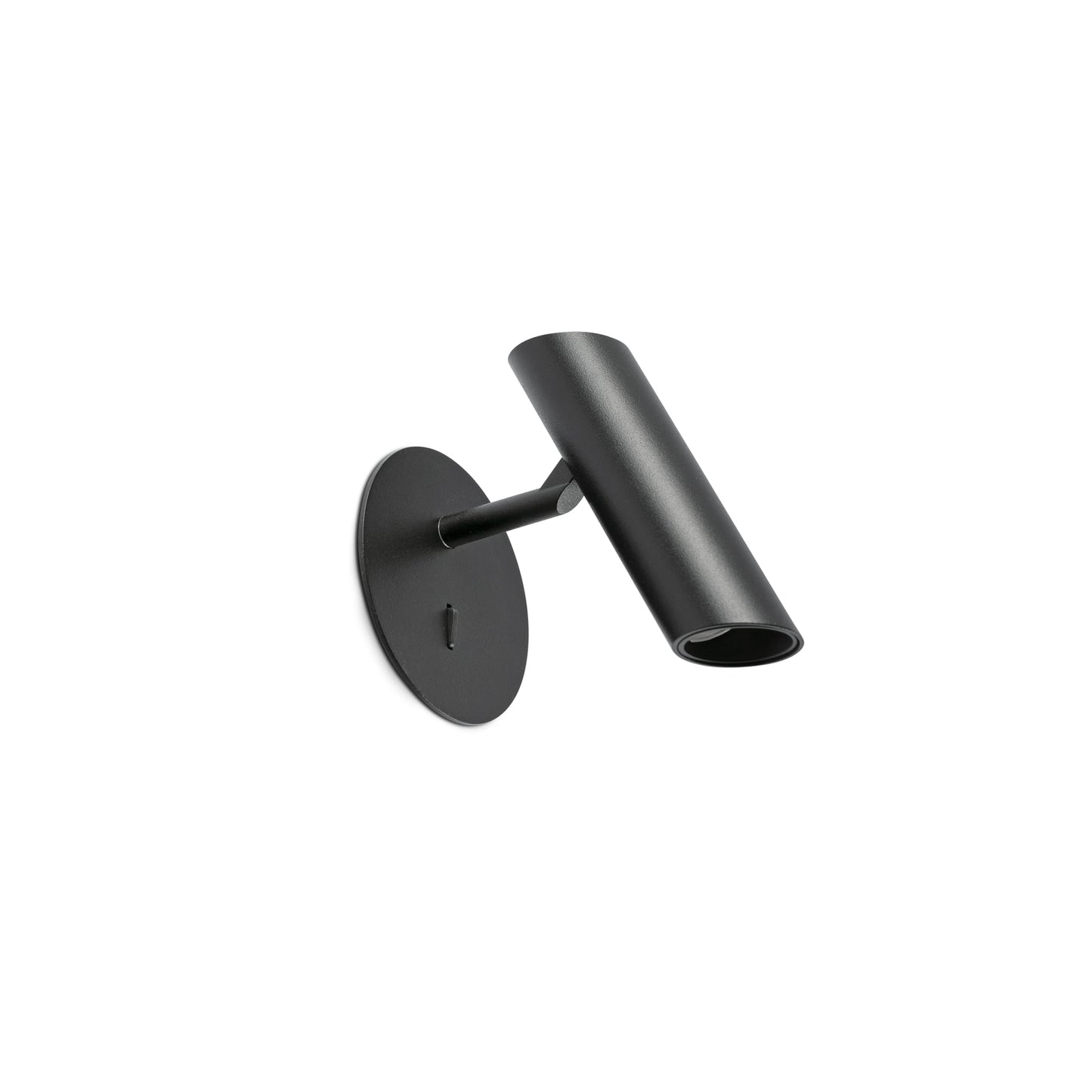 Aplique de pared LEO negro mate FARO 43793, luminaria superficie interior en aluminio con COB LED 2700K para deco hogareña y luz de acento