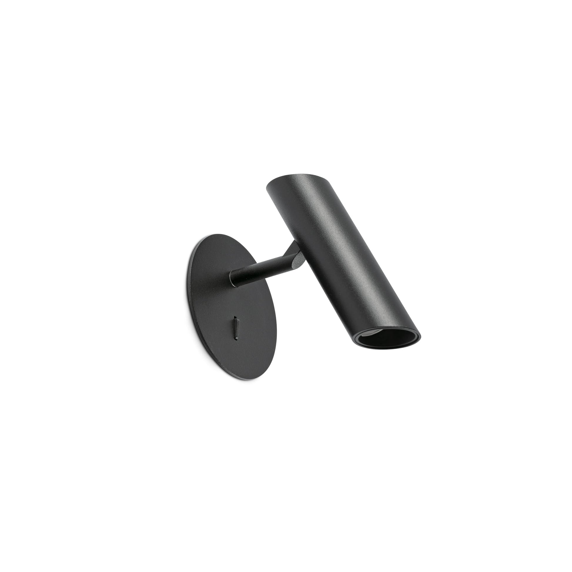 Aplique de pared LEO negro mate FARO 43793, luminaria superficie interior en aluminio con COB LED 2700K para deco hogareña y luz de acento