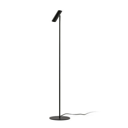 Lámpara de pie LEO negro mate de FARO, modelo 43799, diseño minimalista en aluminio con luz LED para iluminación de acento interior