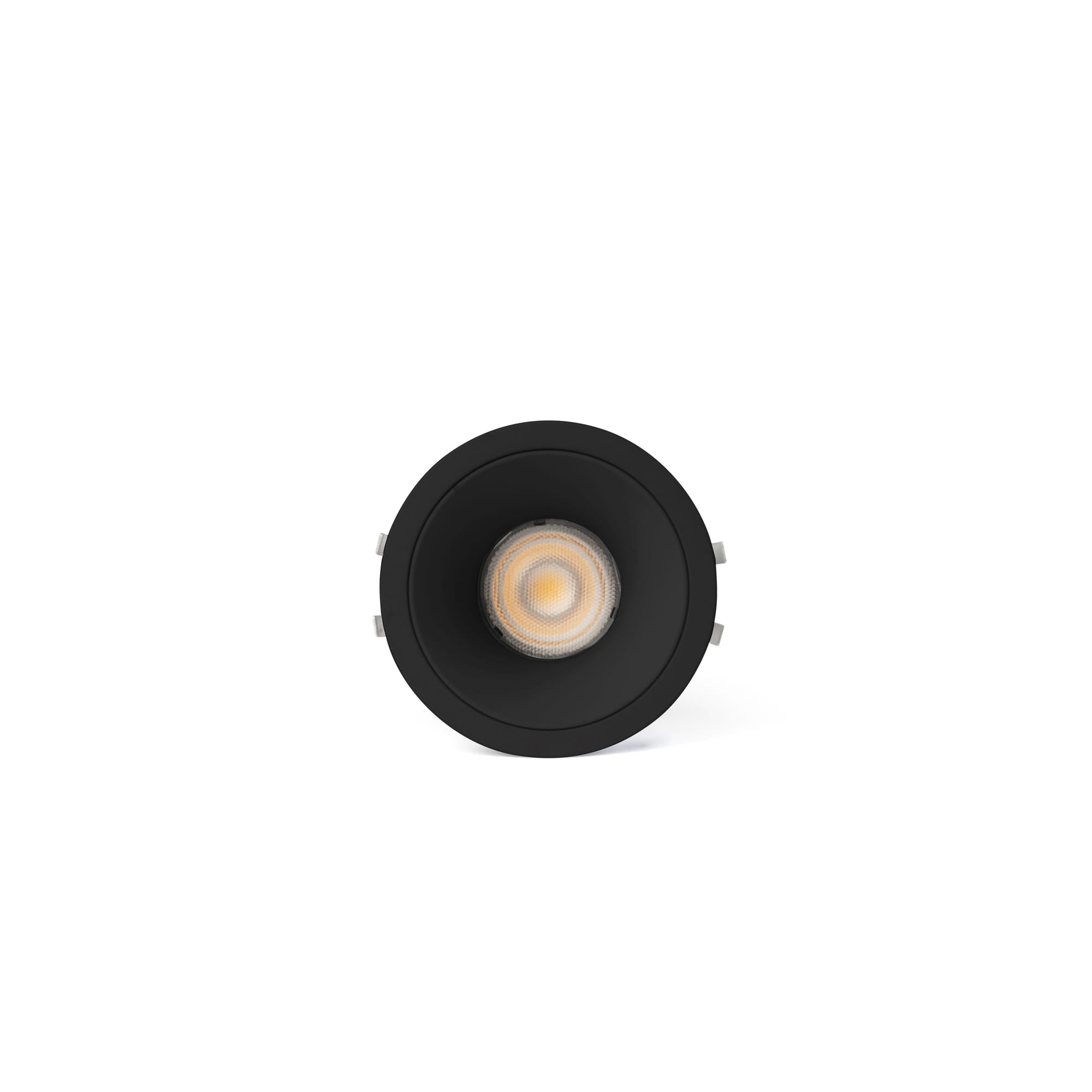 Luminaria empotrable LOX orientable negro 3000K LED regulable FARO modelo 43883, diseño en aluminio para espacios comerciales interiores, colección 4388