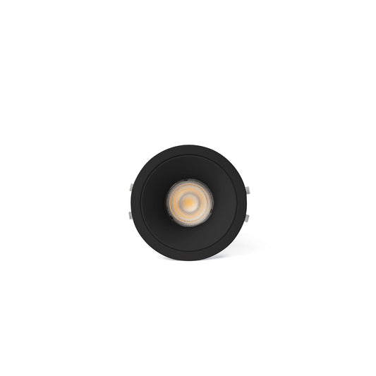 Luminaria empotrable LOX orientable negro 3000K LED regulable FARO modelo 43883, diseño en aluminio para espacios comerciales interiores, colección 4388