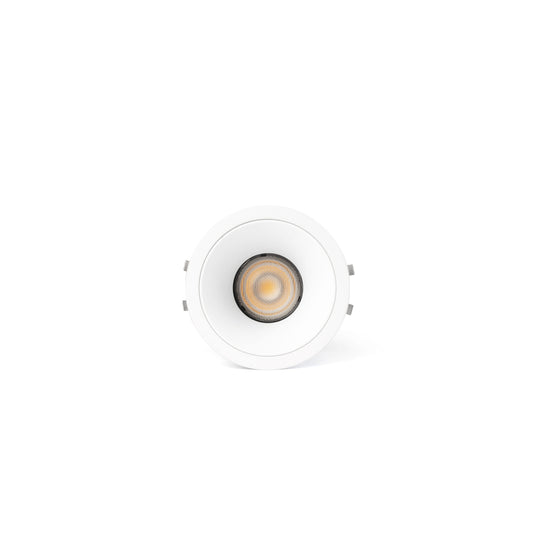 Luminaria empotrable LOX orientable trimless en blanco 3000K LED de FARO, modelo 43886, aluminio para interiores comerciales