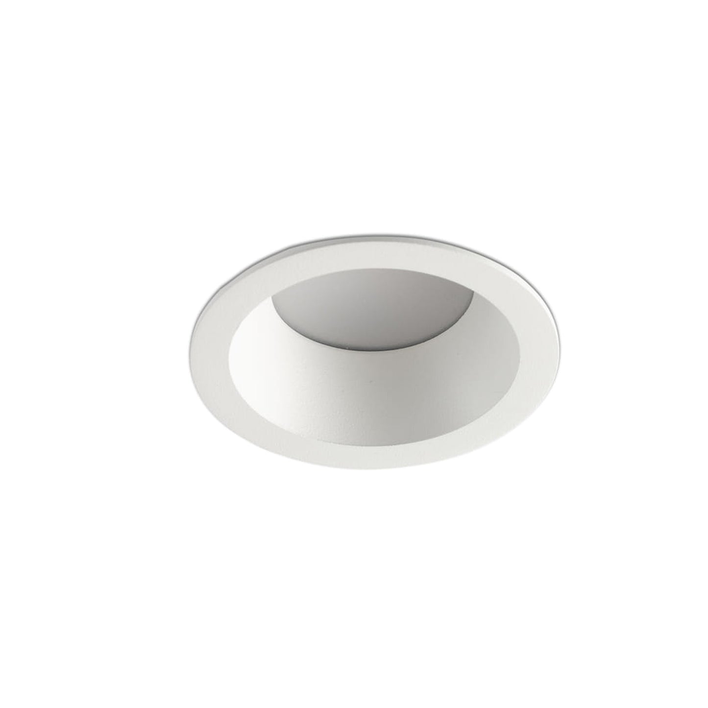 Luminaria empotrable DOP blanca de aluminio LED 8W 3000K cálida para techo interior IP54, modelo FARO 44004