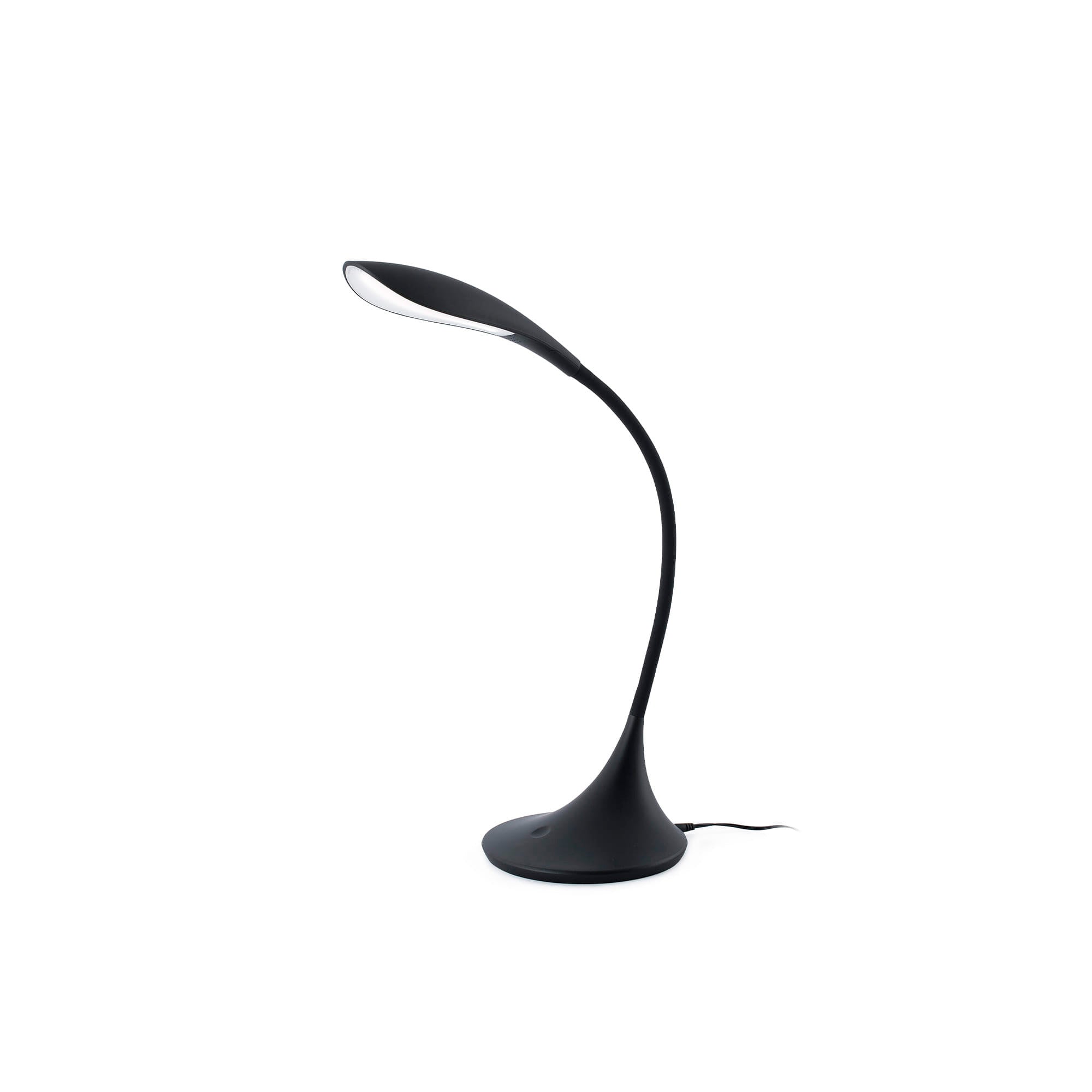 Lámpara de escritorio flexo OTTO en negro de FARO modelo 52064, diseño minimalista LED para lectura y estudio en interiores sobremesa