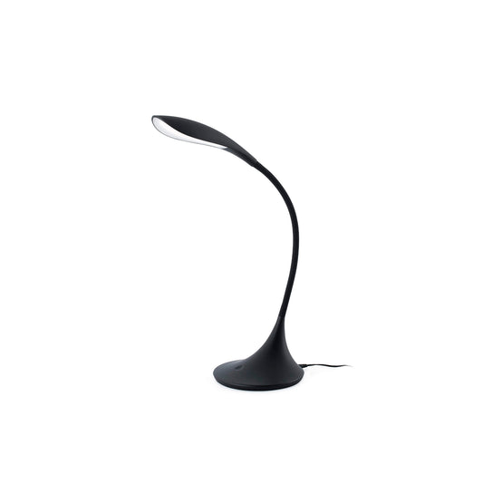 Lámpara de escritorio flexo OTTO en negro de FARO modelo 52064, diseño minimalista LED para lectura y estudio en interiores sobremesa