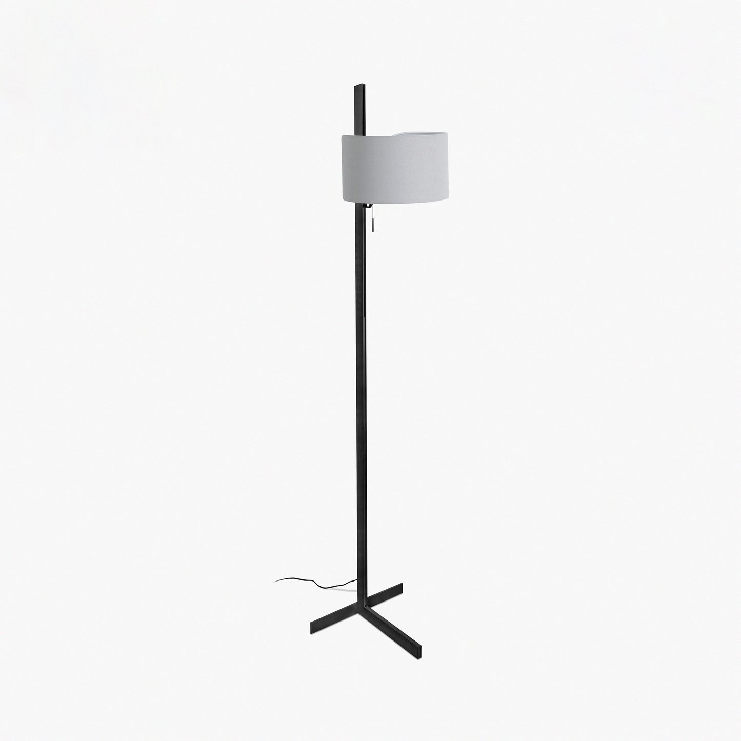 Lámpara de salón STAND UP FARO modelo 57211-03 en negro y gris, diseño minimalista de aluminio y textilene para iluminación interior del hogar, luminaria de superficie moderna