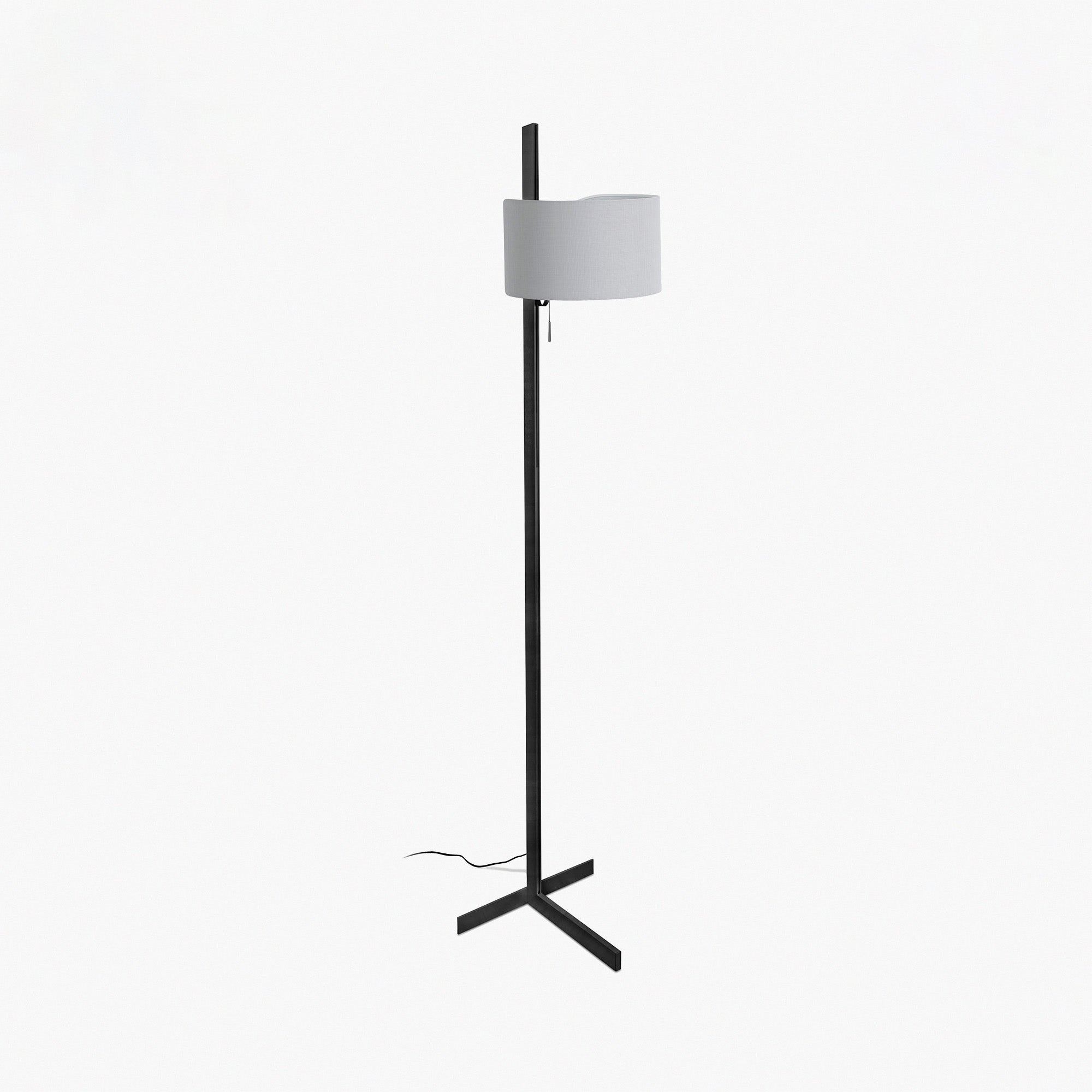 Lámpara de salón STAND UP FARO modelo 57211-03 en negro y gris, diseño minimalista de aluminio y textilene para iluminación interior del hogar, luminaria de superficie moderna