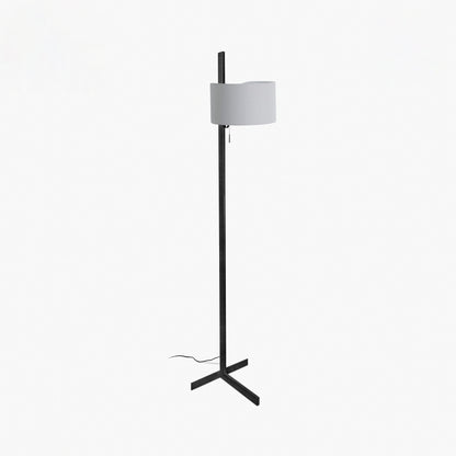 Lámpara de salón STAND UP FARO modelo 57211-03 en negro y gris, diseño minimalista de aluminio y textilene para iluminación interior del hogar, luminaria de superficie moderna