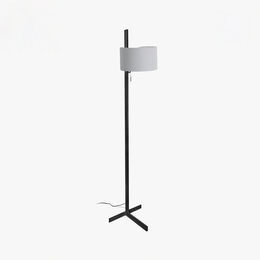 Lámpara de salón STAND UP FARO modelo 57211-03 en negro y gris, diseño minimalista de aluminio y textilene para iluminación interior del hogar, luminaria de superficie moderna