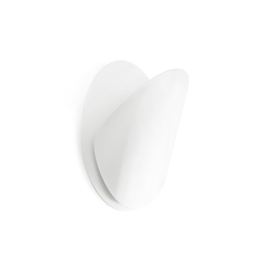 Aplique de pared OVO 240 blanco FARO 62108, luminaria de superficie en acero para interior, iluminación residencial moderna por Estudi Ribaudí