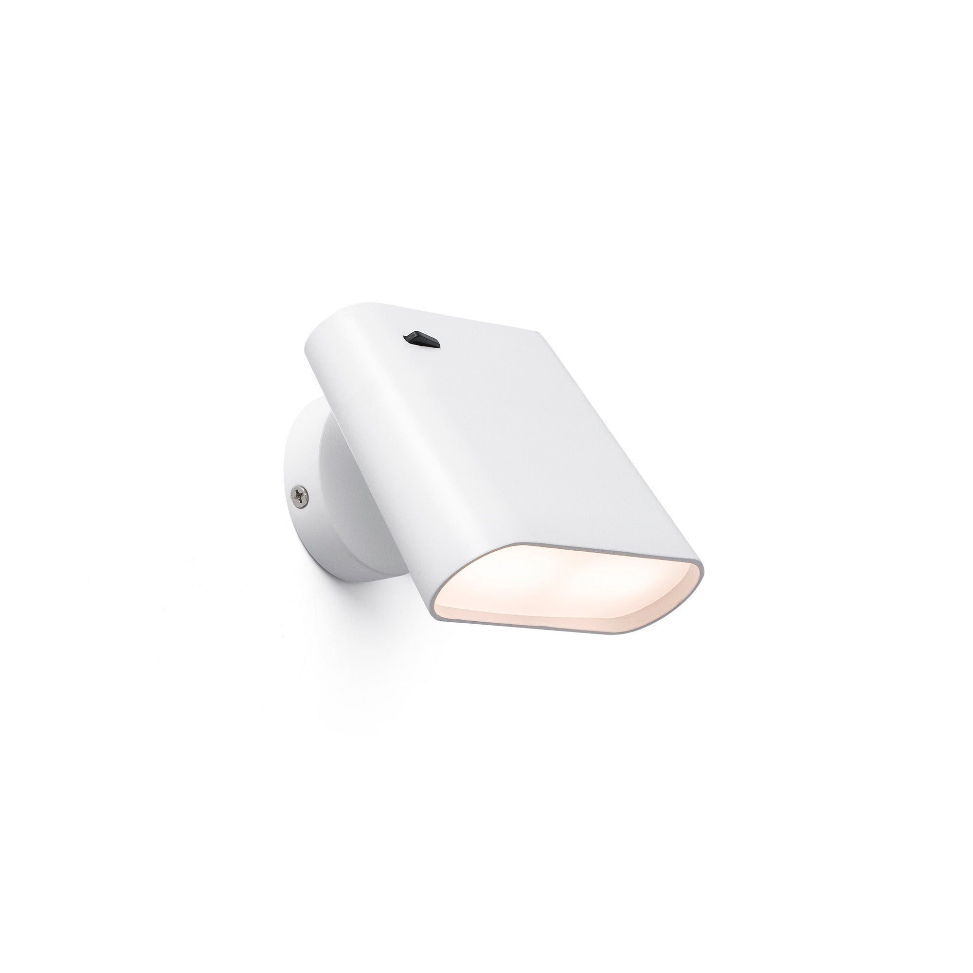 Aplique LED AUREA Blanco FARO 62115, luminaria de pared interior diseño contemporáneo Estudi Ribaudí, iluminación LED superficial blanca para interiores