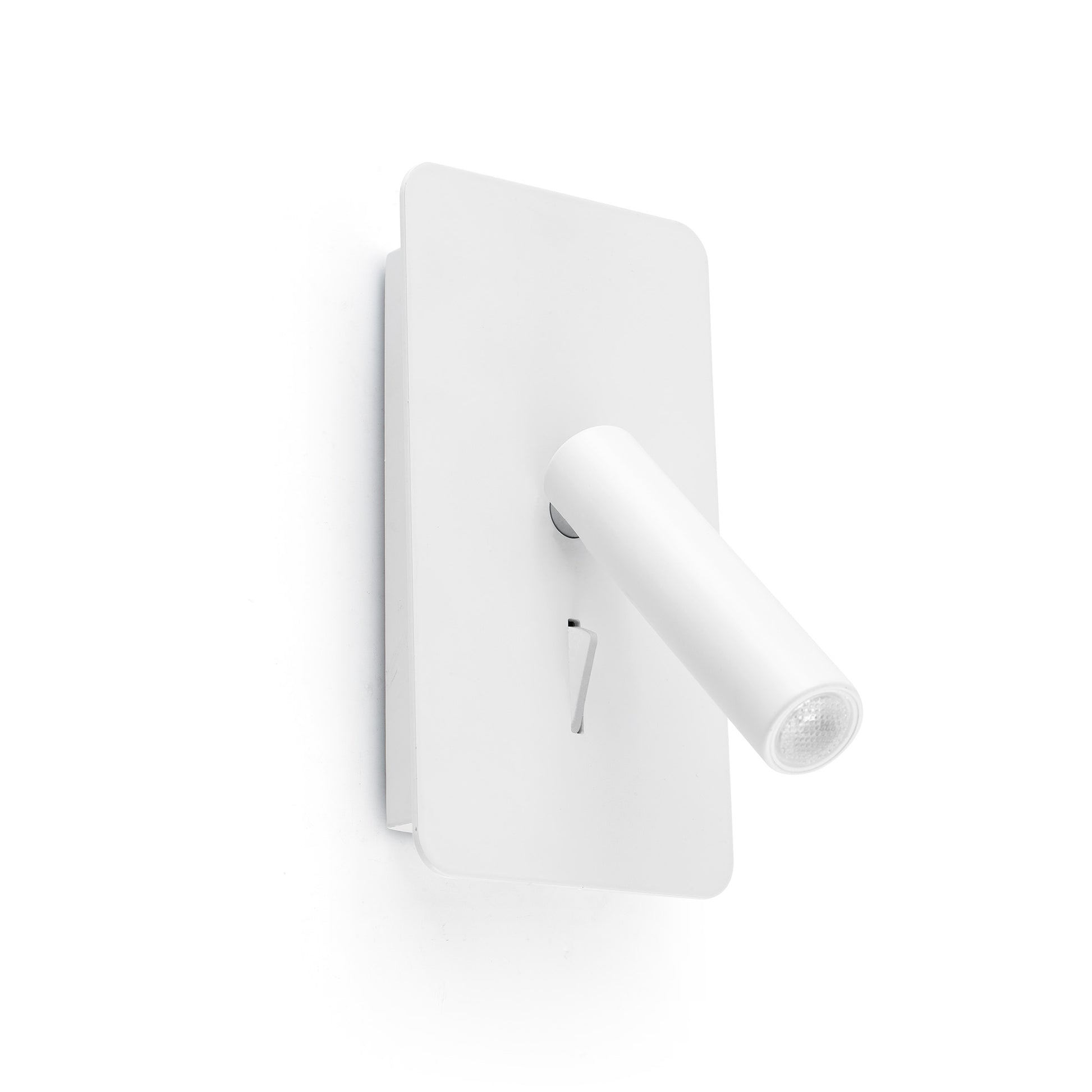Aplique lector SUAU USB C blanco mate FARO modelo 62117N, luminaria minimalista de superficie para pared interior, iluminación de lectura con puerto USB C