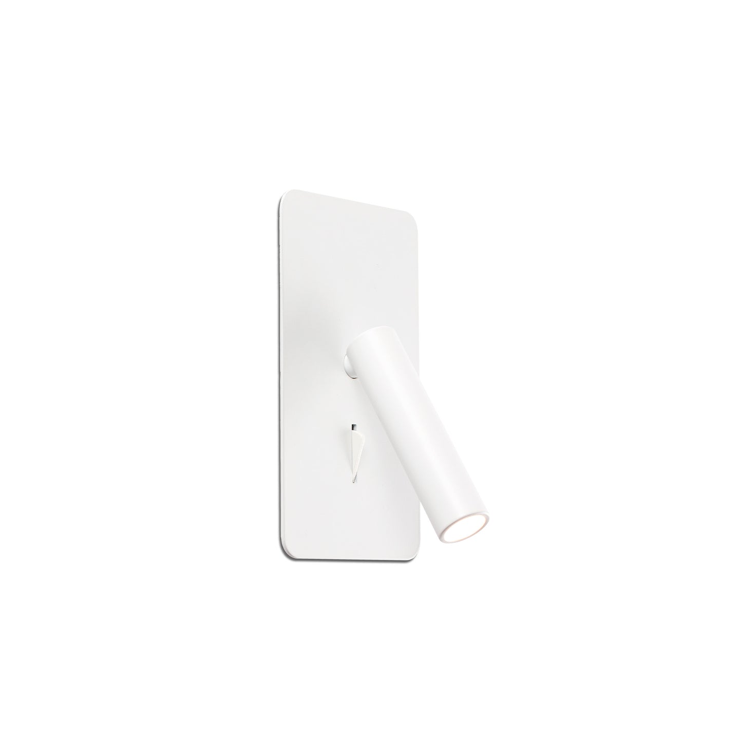 Luz empotrable SUAU Lector en blanco FARO 62129, diseño minimalista LED para iluminación focalizada en lectura interior de pared, serie 6213