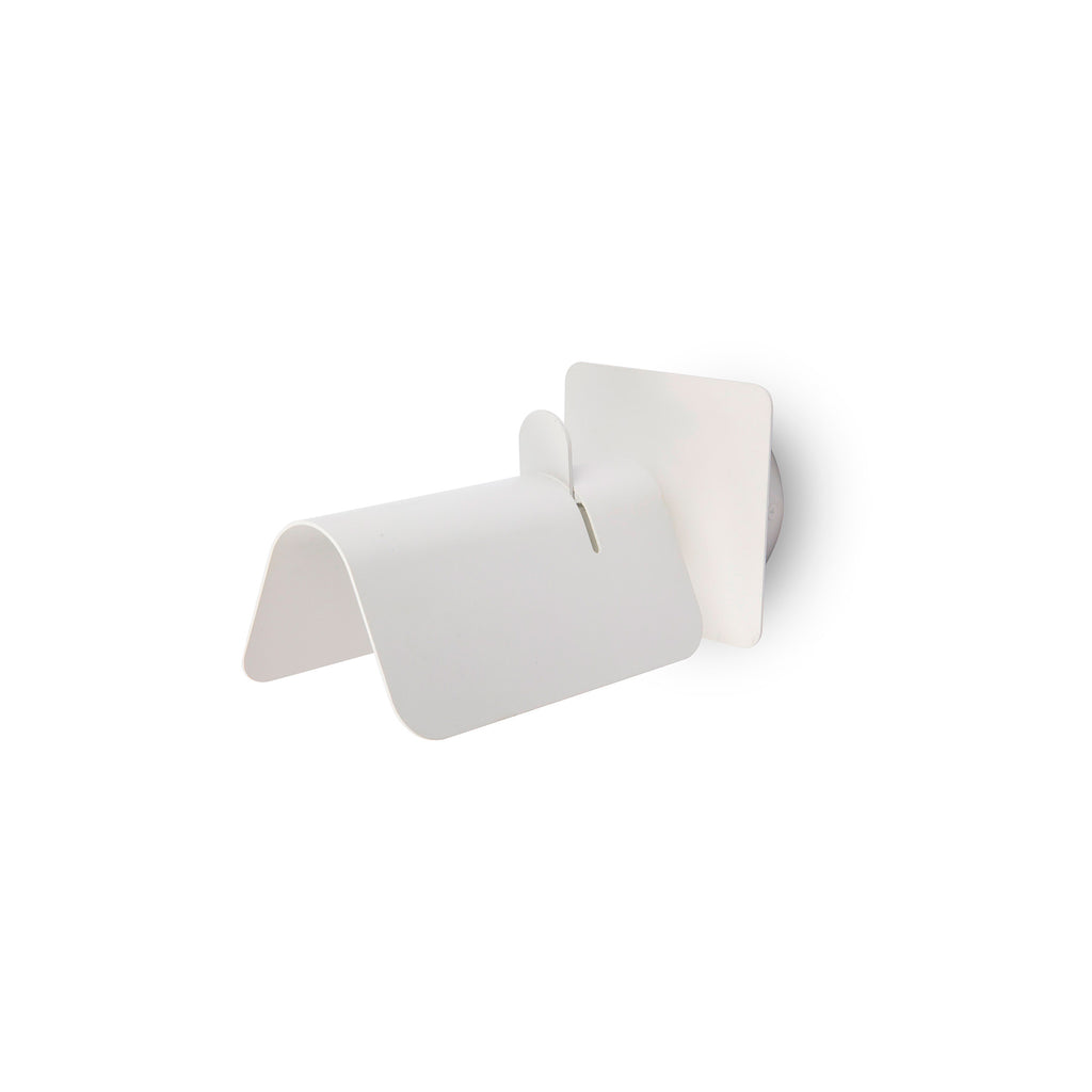 Aplique de pared SMILE blanco FARO 62130, luminaria de superficie en acero para interior, diseño moderno de Jordi Busquets ideal para luz ambiente y lectura