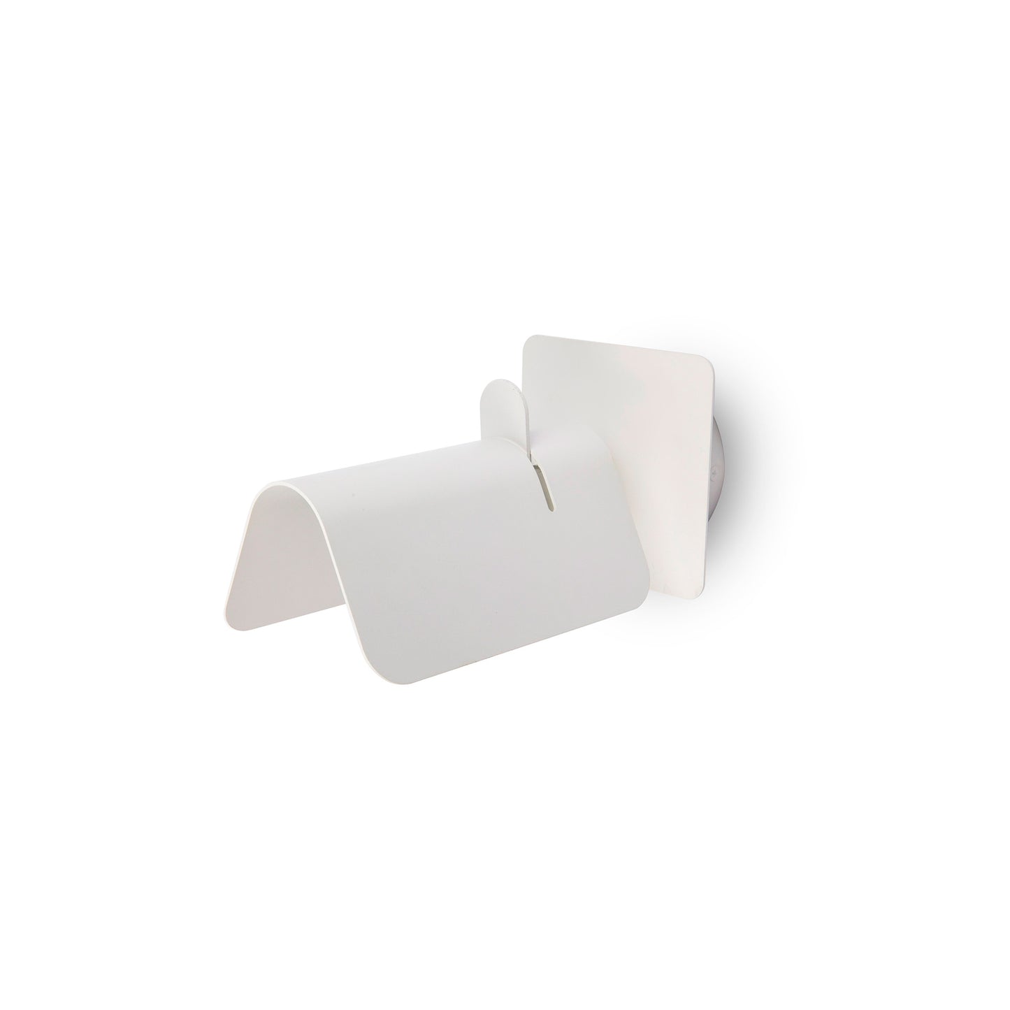 Aplique de pared SMILE blanco FARO 62130, luminaria de superficie en acero para interior, diseño moderno de Jordi Busquets ideal para luz ambiente y lectura