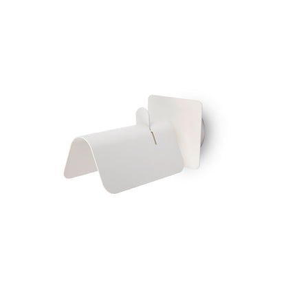 Aplique de pared SMILE blanco FARO 62130, luminaria de superficie en acero para interior, diseño moderno de Jordi Busquets ideal para luz ambiente y lectura