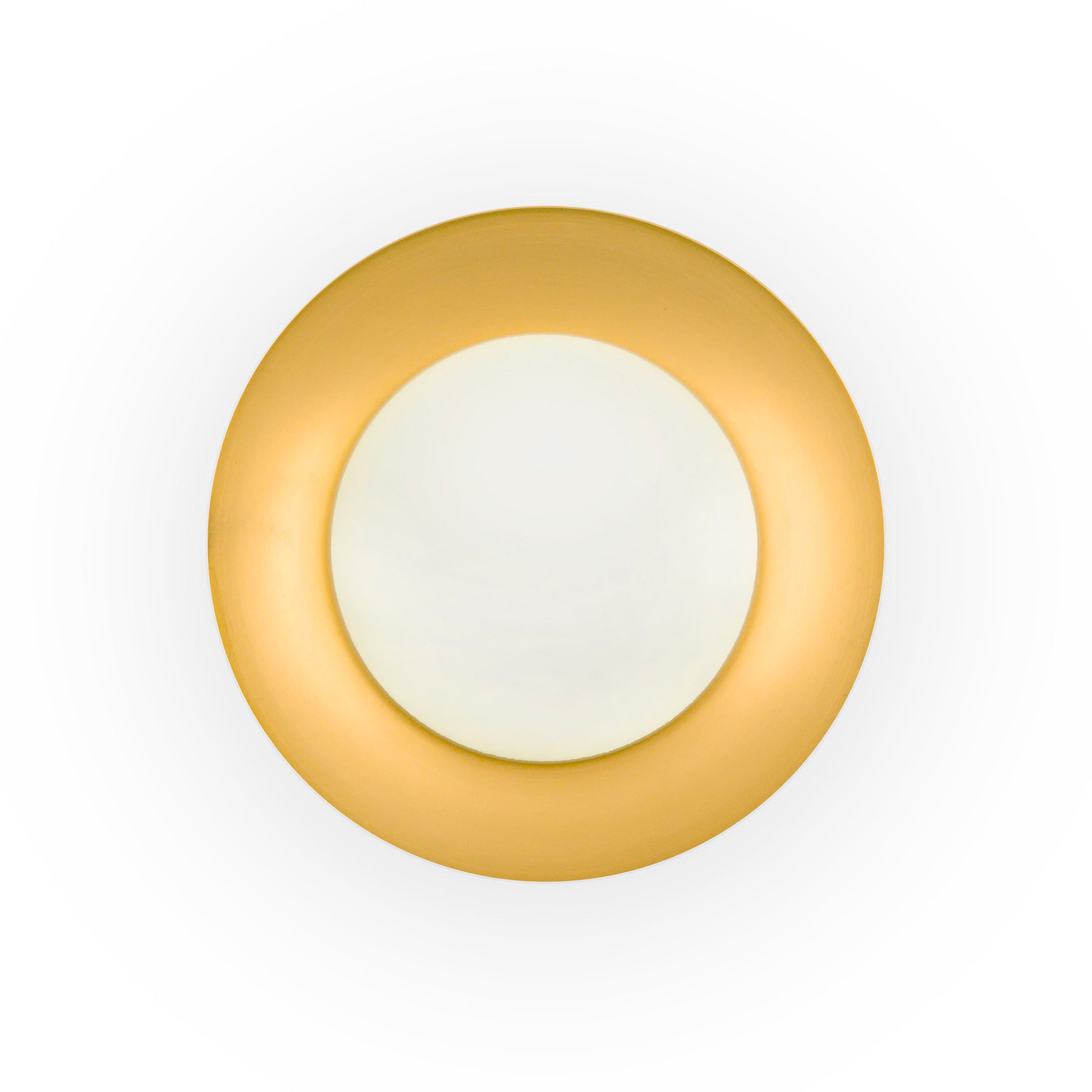 Plafon LED SIDE 390 negro y oro 15W luz cálida 3000K diseño moderno acero cristal iluminación interior superficie FARO 62142