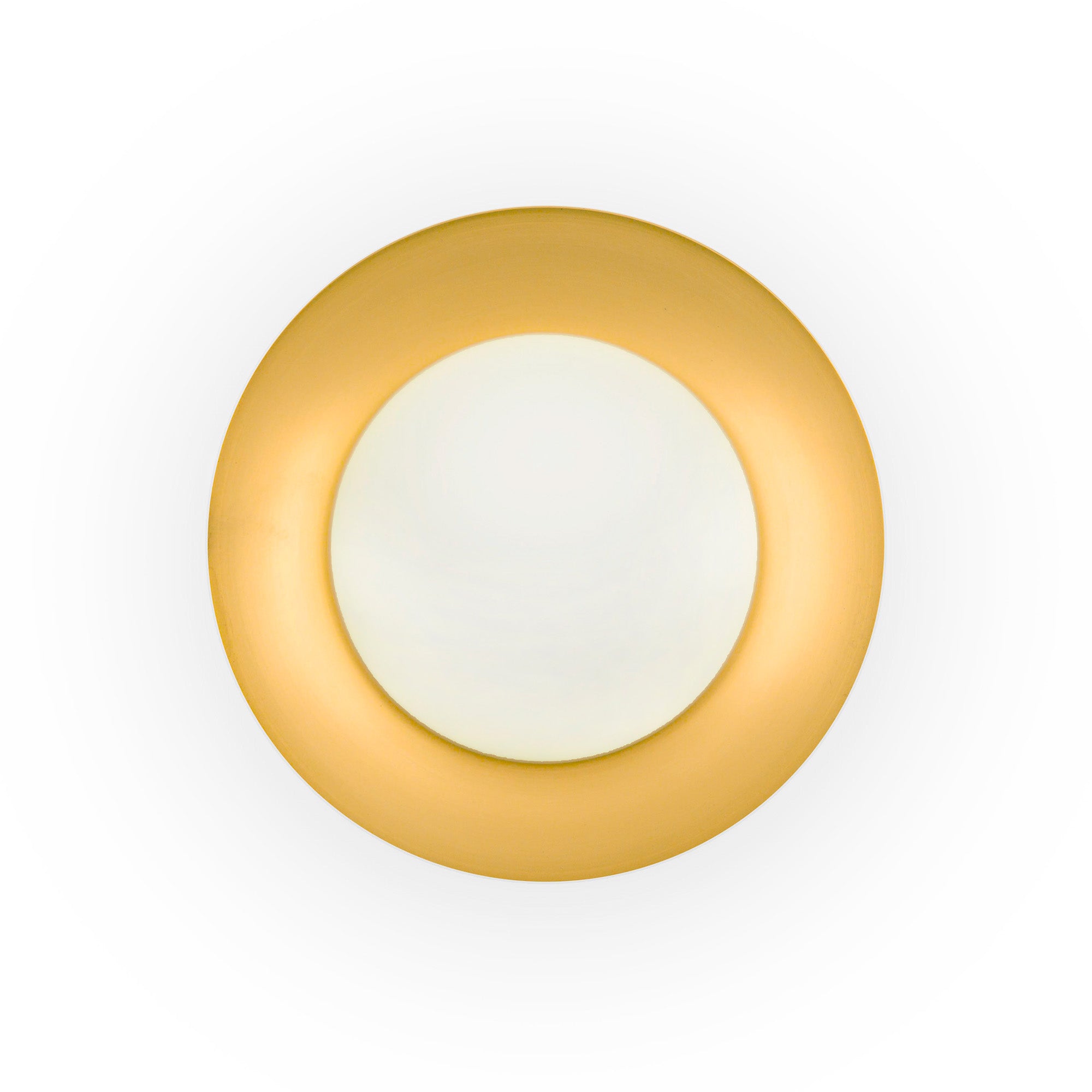 Plafon LED SIDE 390 negro y oro 15W luz cálida 3000K diseño moderno acero cristal iluminación interior superficie FARO 62142