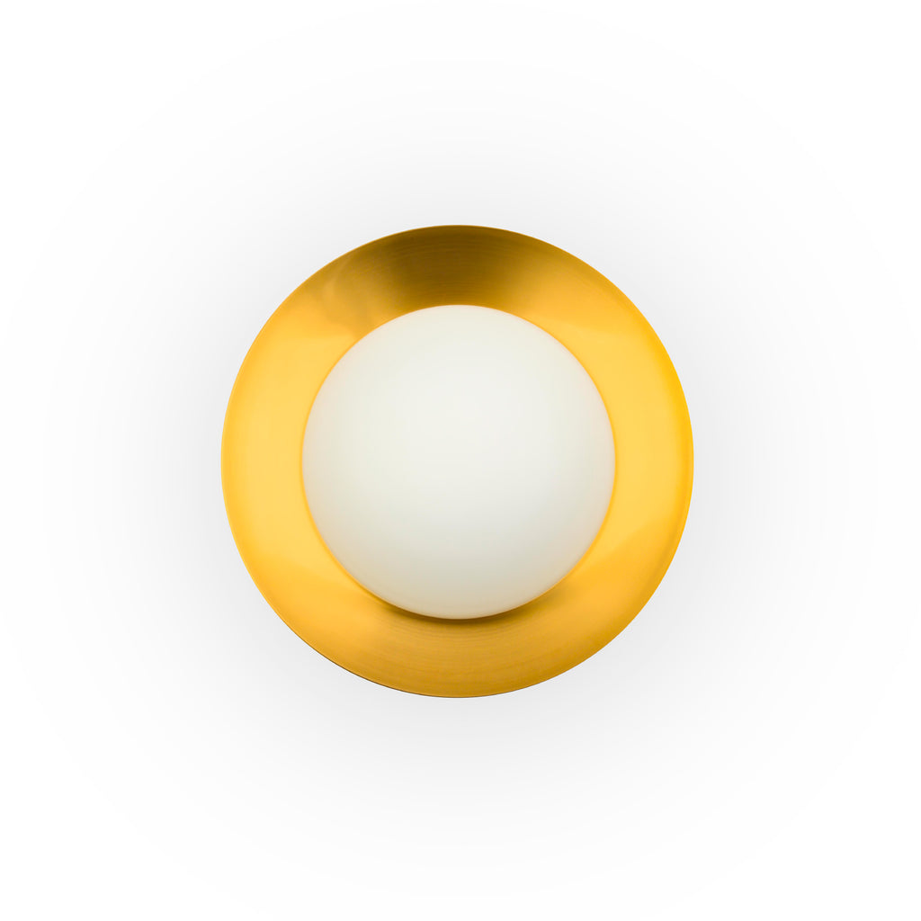 Plafon SIDE 450 negro y cobre 20W LED de FARO modelo 62147-110, luminaria superficie moderna en acero y cristal para iluminación interior