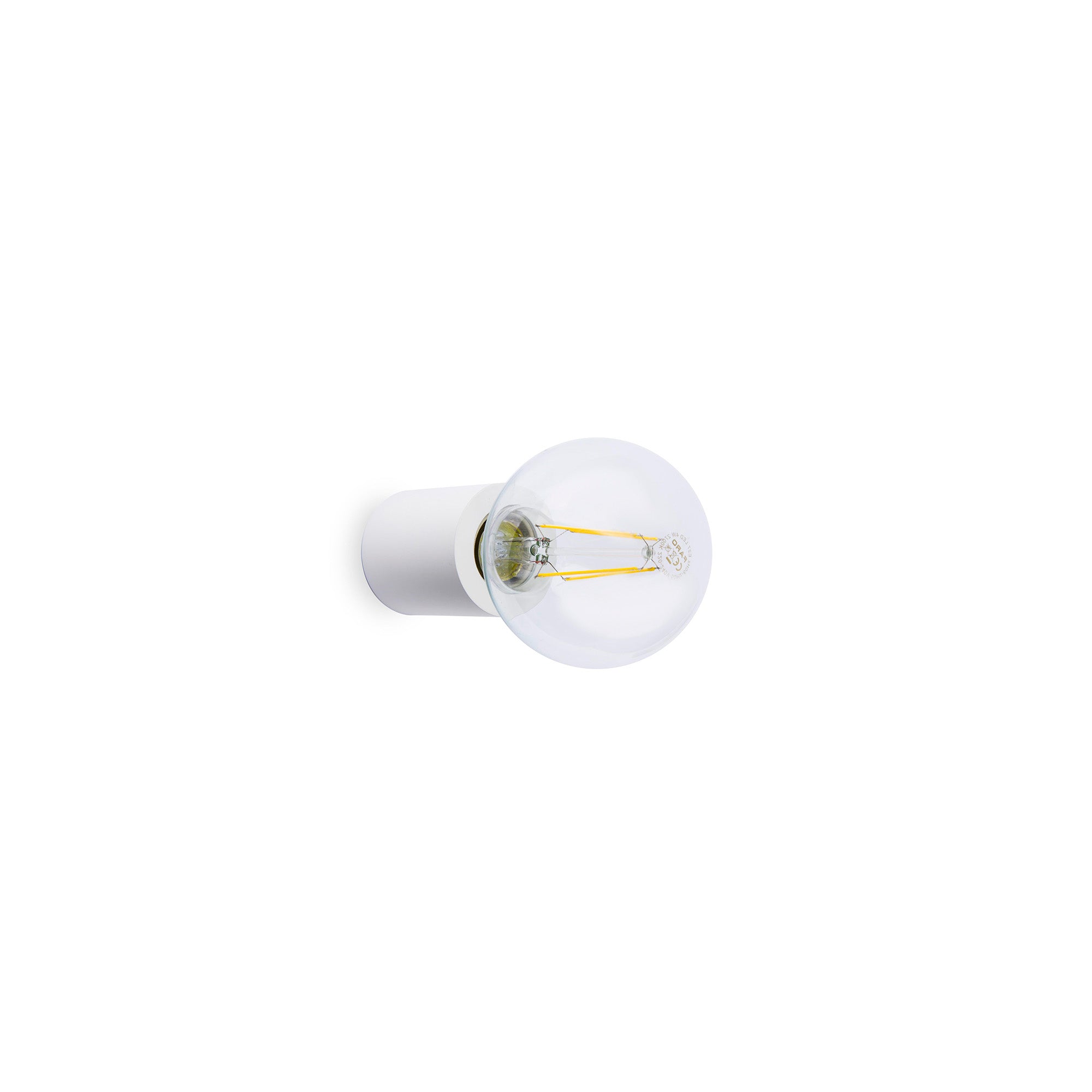 Lámpara de pared TEN 70 blanco mate FARO modelo 62150, luminaria minimalista de aluminio para interior, iluminación superficie adaptable hogar