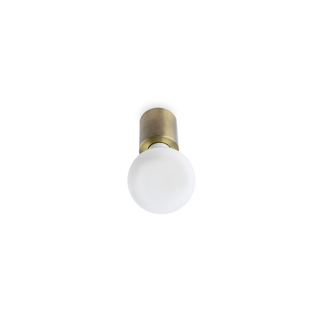 Lámpara de pared TEN 70 en oro viejo FARO modelo 62152, luminaria de superficie minimalista de aluminio para iluminación interior, aplique pared elegante.