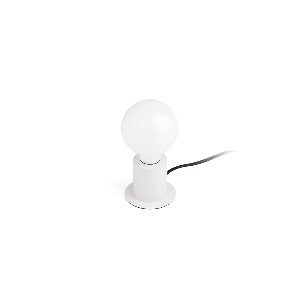 Lámpara de sobremesa TEN blanca FARO 62168 diseño minimalista nórdico contemporáneo en acero para interior con casquillo E27 LED