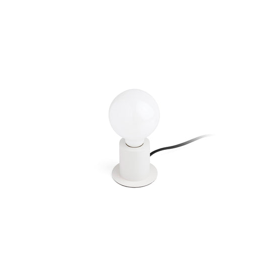 Lámpara de sobremesa TEN blanca FARO 62168 diseño minimalista nórdico contemporáneo en acero para interior con casquillo E27 LED