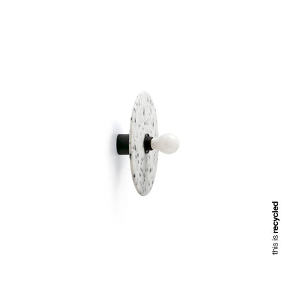 Lámpara applique/plafón Confetti 300 H70 marmóreo Faro 62173-50, diseño moderno en aluminio reciclado PET para iluminación interior sostenible de pared