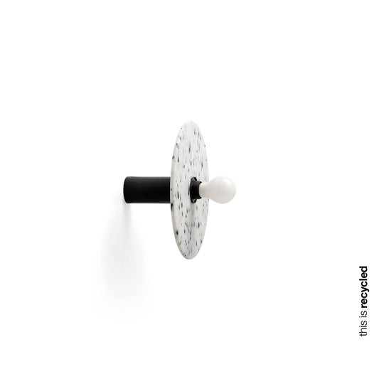 Lámpara aplique plafón Confetti 300 H140 marmóreo FARO 62174-50, luminaria de superficie interior moderna y sostenible en PET reciclado y aluminio.