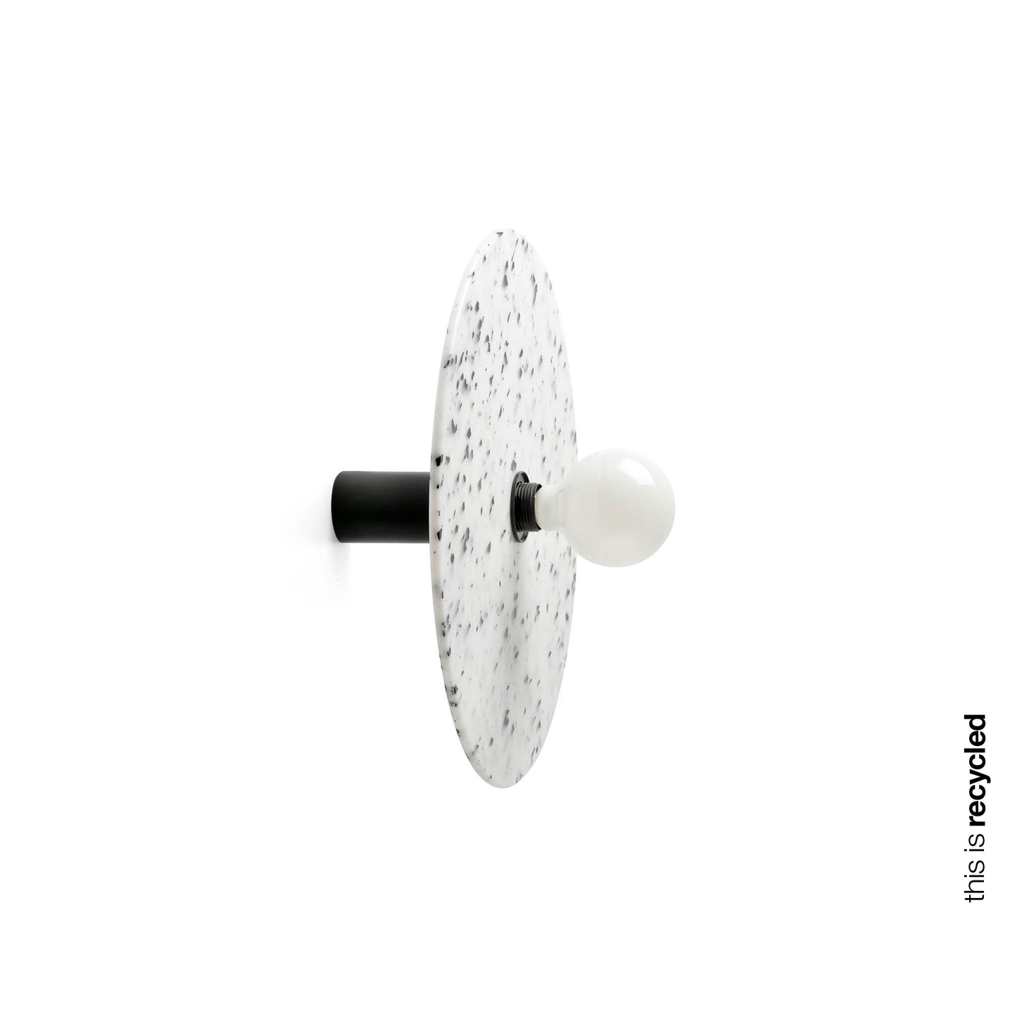 Aplique plafón Confetti 450 H140 Marmóreo de Faro (62174-51), lámpara interior eco-friendly reciclada con diseño moderno sostenible para iluminación de superficie